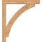 Ekena Millwork Thorton Block Smooth Bracket w/ Offset Brace, Western Red Cedar, 5 1/2"W x 36"D x 40"H BKT0604X36X40THR05SWR - alternate 4